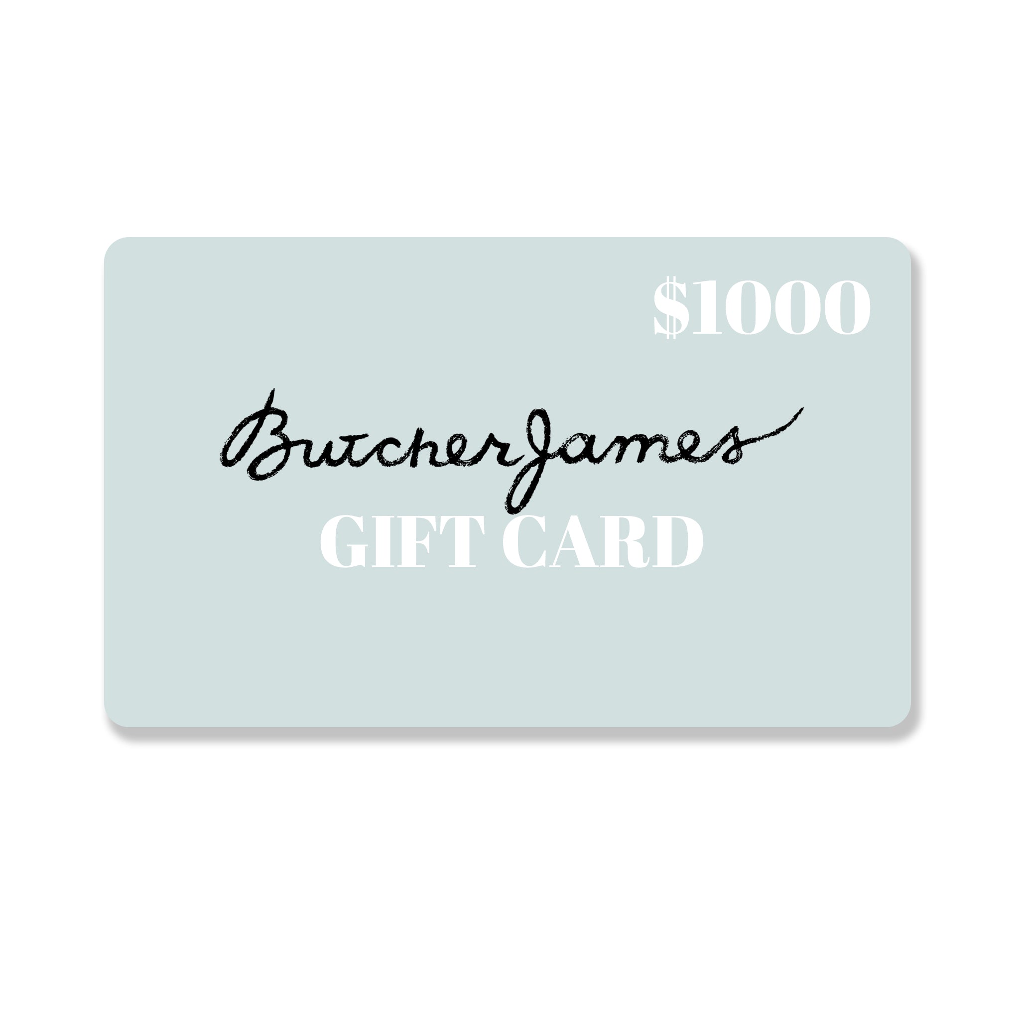 Butcher James Gift Card