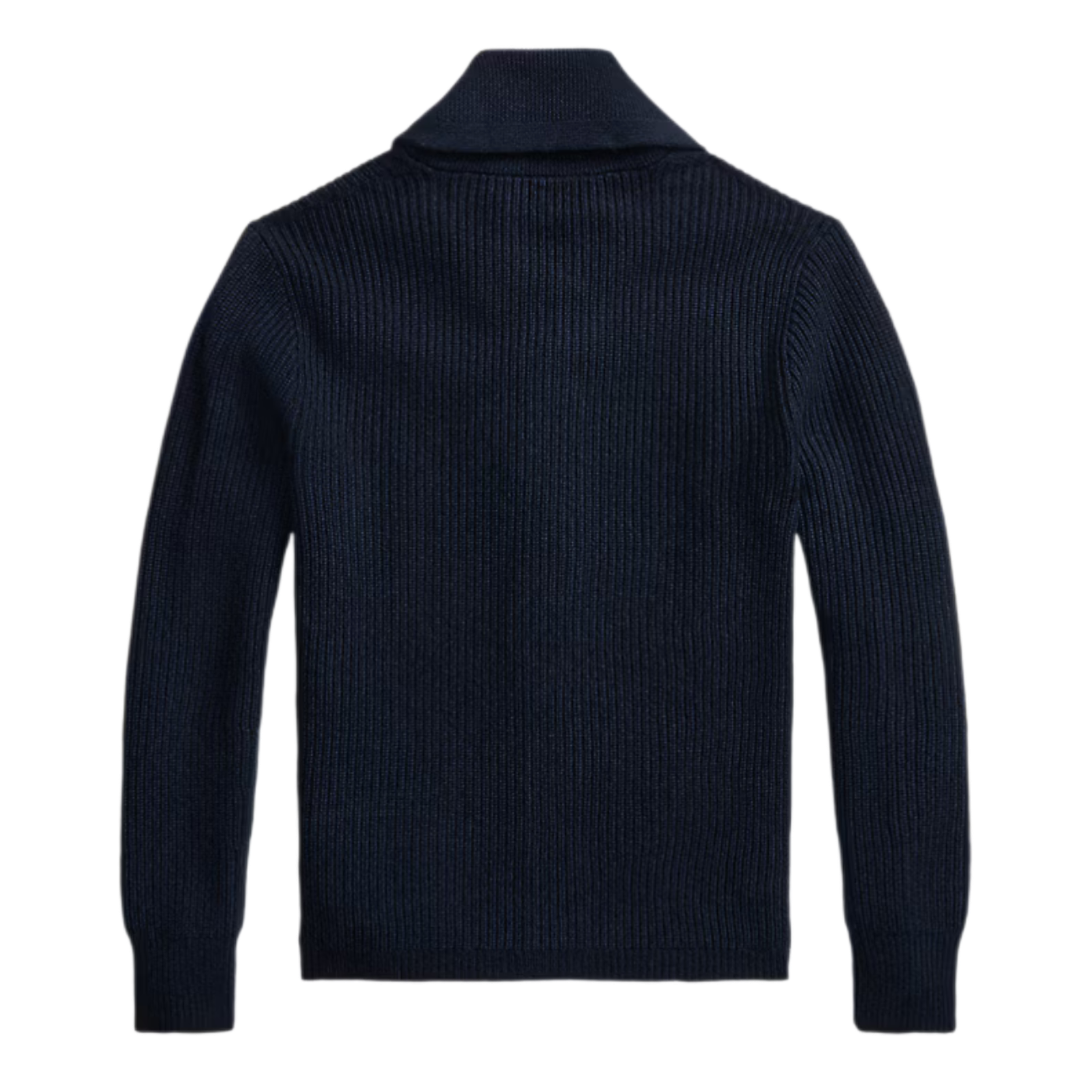 DOUBLE RL CASHMERE CARDIGAN SWEATER NAVY