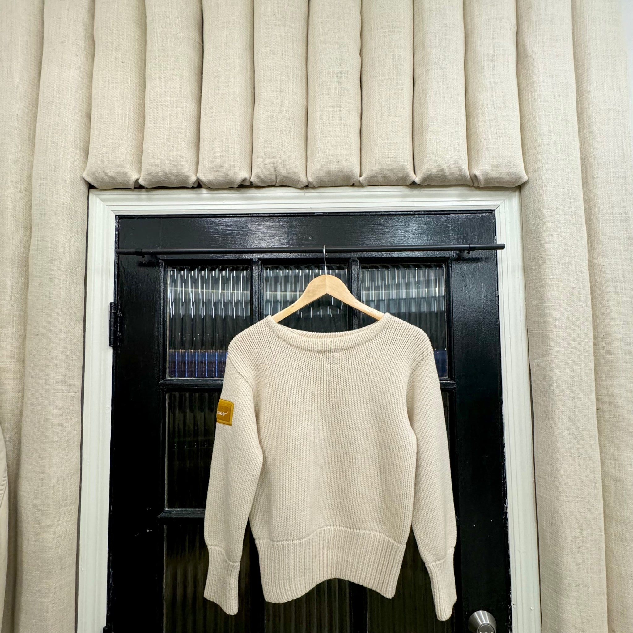 CREAM ON MUSTARD HONOR SWEATER