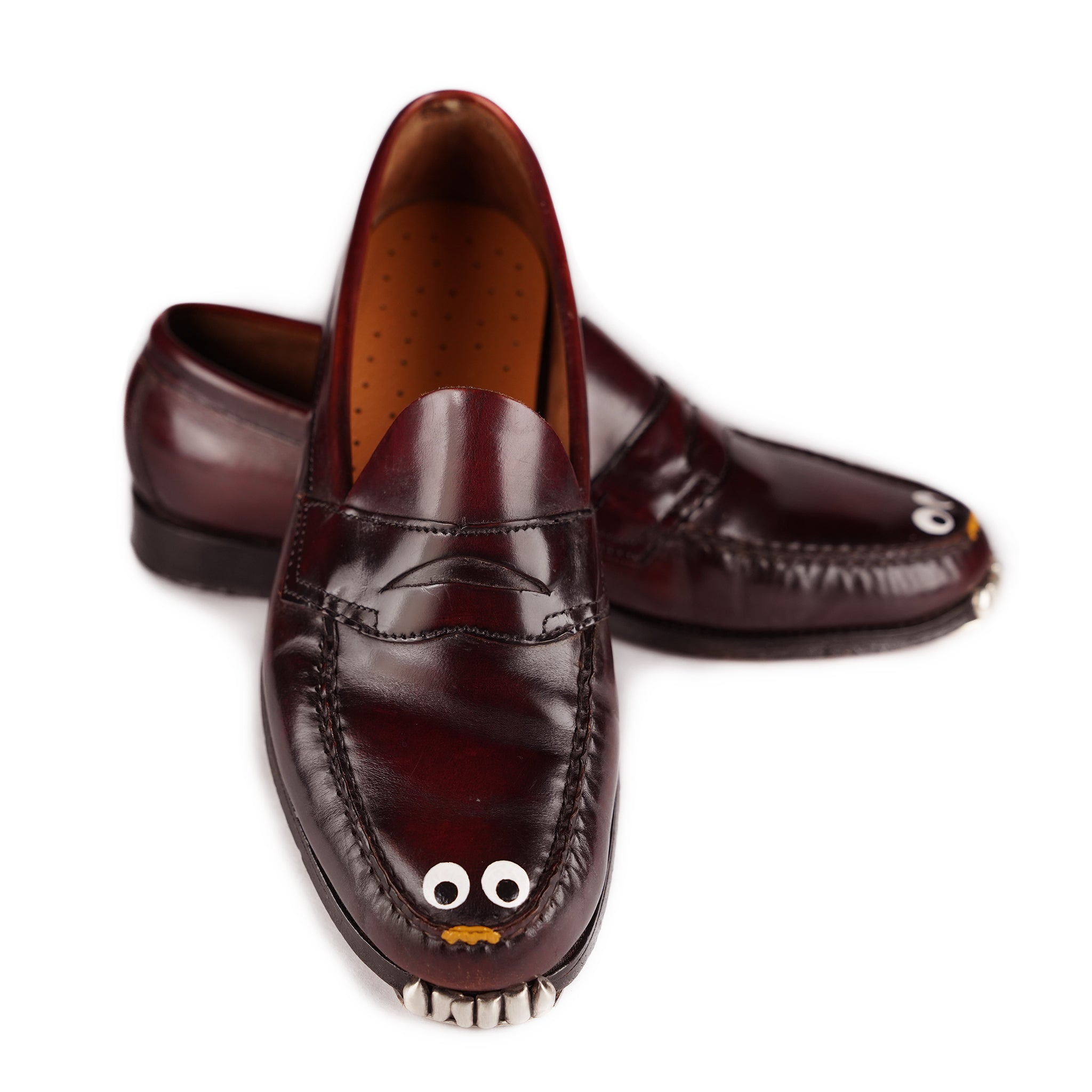 Oxblood Googly Eyed Puppy Loafer